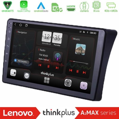 Lenovo Thinkplus A2MAX Series 8Core Android15 4+64GB  Nissan Navara D40 Navigation Multimedia Tablet 9