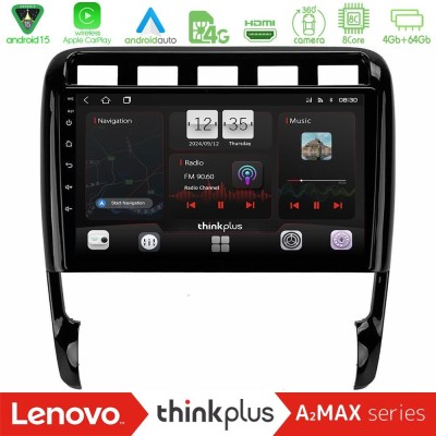 Lenovo Thinkplus A2MAX Series 8Core Android15 4+64GB  Porsche Cayenne 2003-2010 Navigation Multimedia Tablet 9