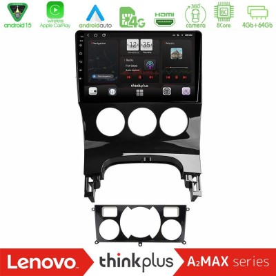 Lenovo Thinkplus A2MAX Series 8Core Android15 4+64GB  Peugeot 3008 AUTO A/C Navigation Multimedia Tablet 9