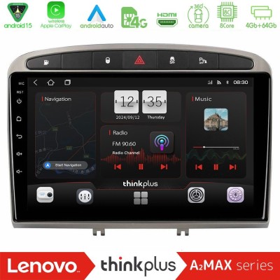 Lenovo Thinkplus A2MAX Series 8Core Android15 4+64GB  Peugeot 308/RCZ Navigation Multimedia Tablet 9