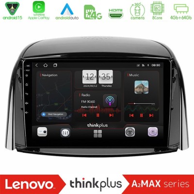 Lenovo Thinkplus A2MAX Series 8Core Android15 4+64GB  Renault Koleos 2007-2015 Navigation Multimedia Tablet 9