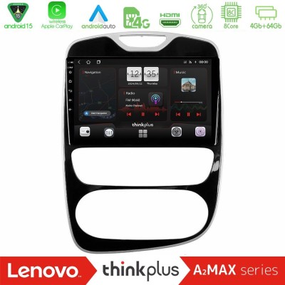 Lenovo Thinkplus A2MAX Series 8Core Android15 4+64GB  Renault Clio 2016-2019 Navigation Multimedia Tablet 10