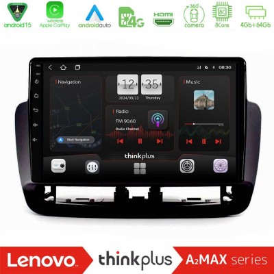 Lenovo Thinkplus A2MAX Series 8Core Android15 4+64GB  Seat Ibiza 2012-2015 Navigation Multimedia Tablet 9