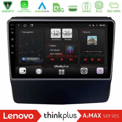 Lenovo Thinkplus A2MAX Series 8Core Android15 4+64GB Subaru Forester/Impreza 2018-2021 Navigation Multimedia Tablet 9
