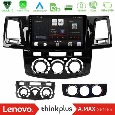 Lenovo Thinkplus A2MAX Series 8Core Android15 4+64GB  Toyota Hilux 2007-2016 Navigation Multimedia Tablet 9