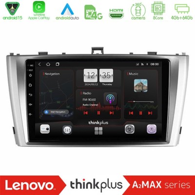 Lenovo Thinkplus A2MAX Series 8Core Android15 4+64GB  Toyota Avensis T27 Navigation Multimedia Tablet 9