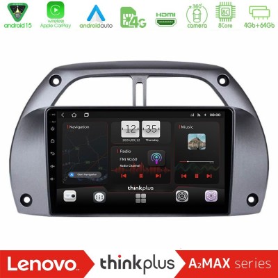 Lenovo Thinkplus A2MAX Series 8Core Android15 4+64GB  Toyota RAV4 2001 - 2006 Navigation Multimedia Tablet 9
