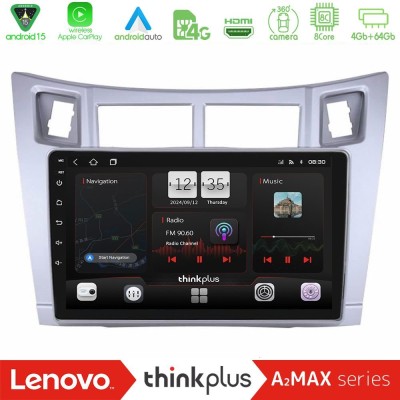 Lenovo Thinkplus A2MAX Series 8Core Android15 4+64GB  Toyota Yaris Navigation Multimedia Tablet 9