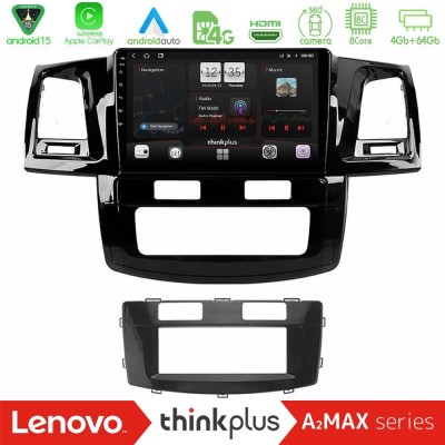 Lenovo Thinkplus A2MAX Series 8Core Android15 4+64GB  Toyota Hilux 2007-2016 Navigation Multimedia Tablet 9
