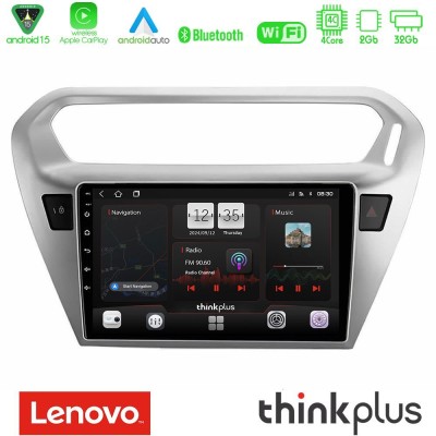 Lenovo Thinkplus Series 4Core Android15 2+32GB  Citroën C-Elysée / Peugeot 301 Navigation Multimedia Tablet 9