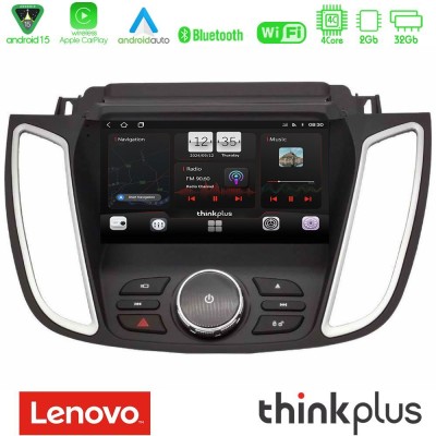 Lenovo Thinkplus Series 4Core Android15 2+32GB  Ford Kuga/C-Max 2013-2019 Navigation Multimedia Tablet 9