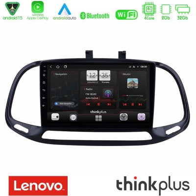 Lenovo Thinkplus Series 4Core Android15 2+32GB  Fiat Doblo 2015-2022 Navigation Multimedia Tablet 9