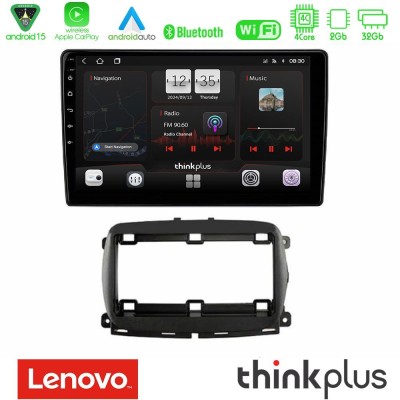 Lenovo Thinkplus Series 4Core Android15 2+32GB   Fiat 500 2016> Navigation Multimedia Tablet 9