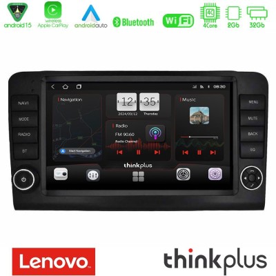 Lenovo Thinkplus Series 4Core Android15 2+32GB  Mercedes ML/GL Class W164 2006-2011 Navigation Multimedia Tablet 9