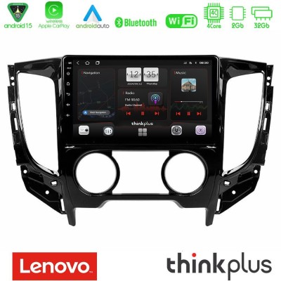 Lenovo Thinkplus Series 4Core Android15 2+32GB  Mitsubishi L200 2016-> & Fiat Fullback (Manual A/C) Navigation Multimedia Tablet 9