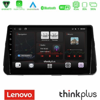 Lenovo Thinkplus Series 4Core Android15 2+32GB  Nissan Micra K14 Navigation Multimedia Tablet 9
