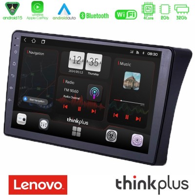 Lenovo Thinkplus Series 4Core Android15 2+32GB  Nissan Navara D40 Navigation Multimedia Tablet 9