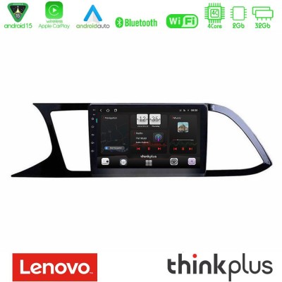 Lenovo Thinkplus Series 4Core Android15 2+32GB  Seat Leon 2013 – 2019 Navigation Multimedia Tablet 9