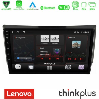 Lenovo Thinkplus Series 4Core Android15 2+32GB Ssangyong Rexton 2002-2006 Navigation Multimedia Tablet 9