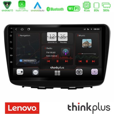 Lenovo Thinkplus Series 4Core Android15 2+32GB  Suzuki Baleno 2016-2021 Navigation Multimedia Tablet 9