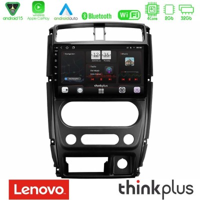 Lenovo Thinkplus Series 4Core Android15 2+32GB  Suzuki Jimny 2007-2017 Navigation Multimedia Tablet 9