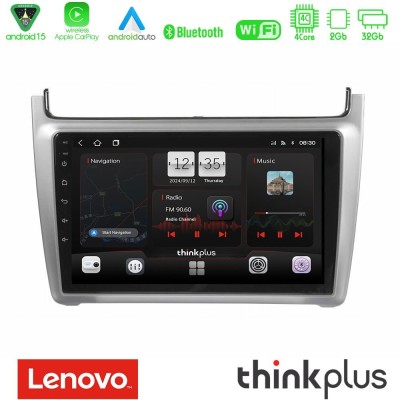 Lenovo Thinkplus Series 4Core Android15 2+32GB  Vw Polo 2014-2017 Navigation Multimedia Tablet 9