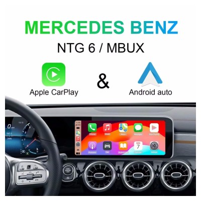 Mercedes MBUX/NTG6 Wireless CarPlay | Android Auto Interface | Camera In | HDMI in