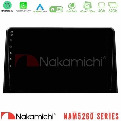Nakamichi NAM5260 Series 4Core Android13 4+64GB Peugeot Partner / Citroen Berlingo 2020-> Navigation Multimedia Tablet 10