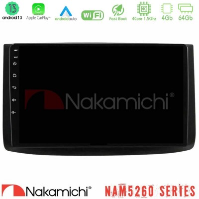 Nakamichi NAM5260 Series 4Core Android13 4+64GB Chevrolet Aveo 2006-2010 Navigation Multimedia Tablet 9