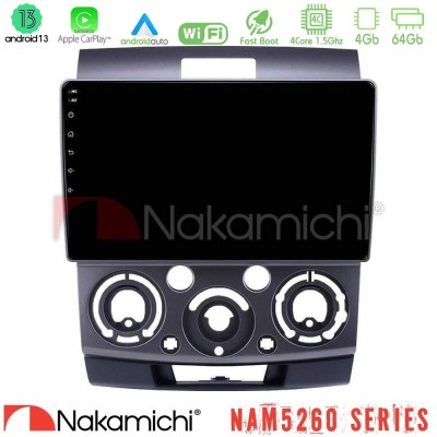Nakamichi NAM5260 Series 4Core Android13 4+64GB Ford Ranger/Mazda BT50 Navigation Multimedia Tablet 9