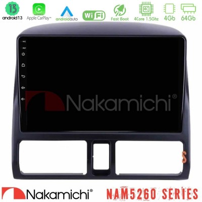 Nakamichi NAM5260 Series 4Core Android13 4+64GB Honda CRV 2002-2006 Navigation Multimedia Tablet 9