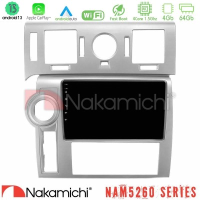 Nakamichi NAM5260 Series 4Core Android13 4+64GB Hummer H2 2008-2009 Navigation Multimedia Tablet 9