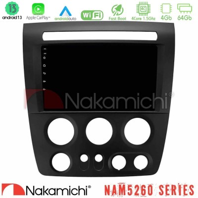 Nakamichi NAM5260 Series 4Core Android13 4+64GB Hummer H3 2005-2009 Navigation Multimedia Tablet 9