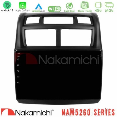 Nakamichi NAM5260 Series 4Core Android13 4+64GB Kia Sportage 2008-2011 Navigation Multimedia Tablet 9