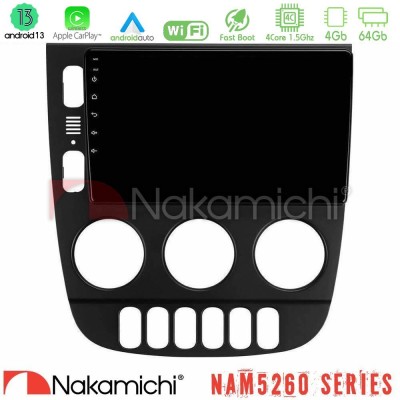 Nakamichi NAM5260 Series 4Core Android13 4+64GB Mercedes ML Class 1998-2005 Navigation Multimedia Tablet 9