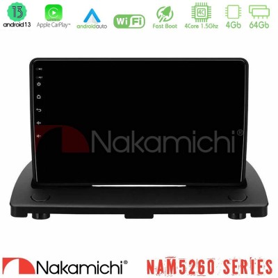 Nakamichi NAM5260 Series 4Core Android13 4+64GB Volvo XC90 2006-2014 Navigation Multimedia Tablet 9