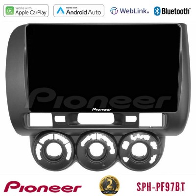 Pioneer SPH-PF97BT Series    Honda Jazz 2002-2008 (Manual A/C) Multimedia Station 9