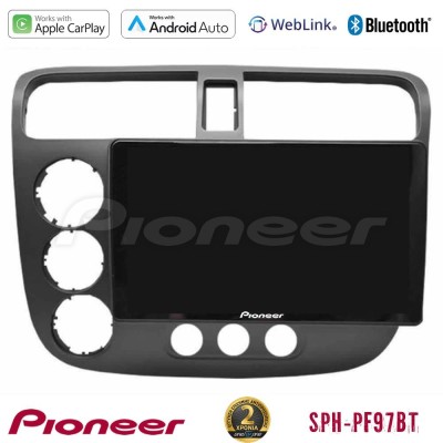Pioneer SPH-PF97BT Series    Honda Civic 2001-2005 Multimedia Station 9