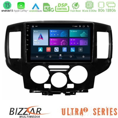 Bizzar Ultra Series Nissan NV200 2009 – 2019 8core Android13 8+128GB Navigation Multimedia Tablet 9
