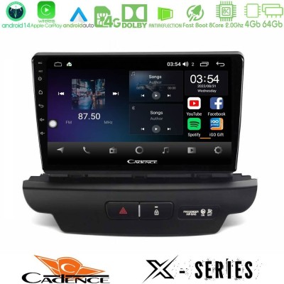 Cadence X Series Kia Ceed 2018-2023 8core Android 14 4+64GB Navigation Multimedia Tablet 9