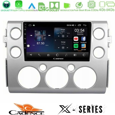 Cadence X Series Toyota FJ 2007-2014 8core Android 14 4+64GB Navigation Multimedia Tablet 9
