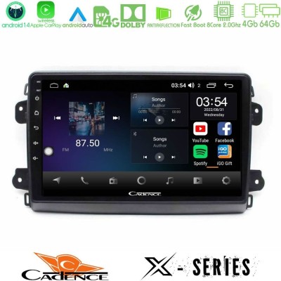Cadence X Series Citroen/Fiat/Opel 8core Android 14 4+64GB Navigation Multimedia Tablet 9