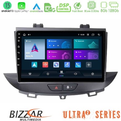 Bizzar Ultra Series Opel Grandland/Crossland X 8core Android13 8+128GB Navigation Multimedia Tablet 9