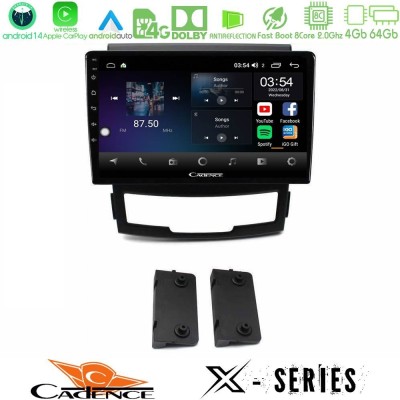 Cadence X Series Ssangyong Korando 2010-2014 8core Android 14 4+64GB Navigation Multimedia Tablet 9