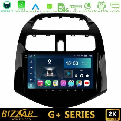 Bizzar G+ Series Chevrolet Spark 2009-2015 8core Android14 6+128GB Navigation Multimedia Tablet 9