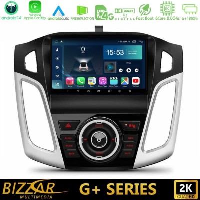 Bizzar G+ Series Ford Focus 2012-2018 8core Android14 6+128GB Navigation Multimedia Tablet 9