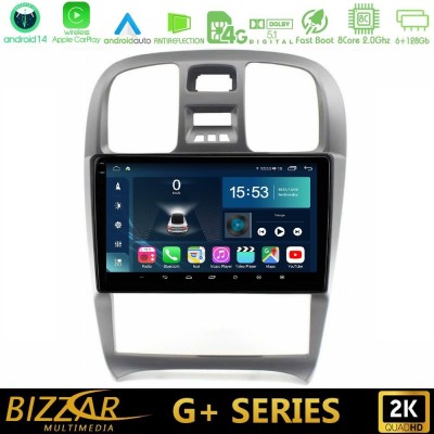 Bizzar G+ Series Hyundai Sonata 2001-2005 8core Android14 6+128GB Navigation Multimedia Tablet 9