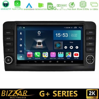 Bizzar G+ Series Mercedes ML/GL Class W164 2006-2011 8core Android14 6+128GB Navigation Multimedia Tablet 9