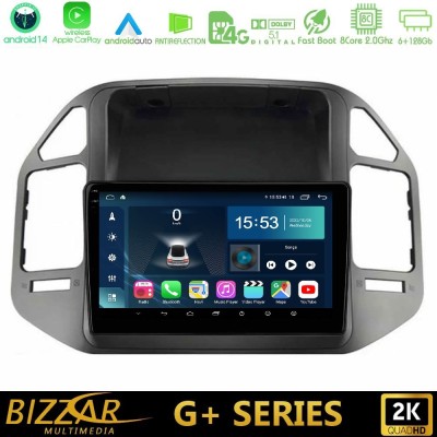 Bizzar G+ Series Mitsubishi Pajero 2002-2006 8core Android14 6+128GB Navigation Multimedia Tablet 9