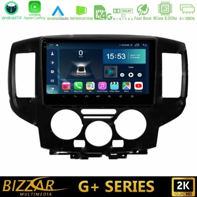 Bizzar G+ Series Nissan NV200 8core Android14 6+128GB Navigation Multimedia Tablet 9